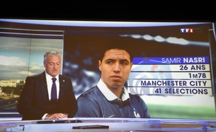 Didier Deschamps sur le plateau de TF1 le 13 mai 2014.