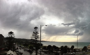 Jour de tempête à Melbourne fin novembre 2016 (Photo illustration).