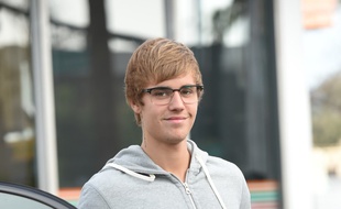 Le chanteur Justin Bieber à Los Angeles