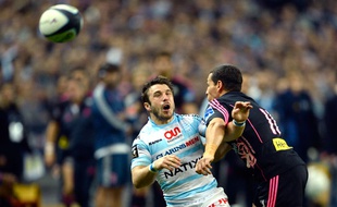 Marc Andreu face à Julien Arias lors de Racing Métro-Stade Français le 26 octobre 2013.