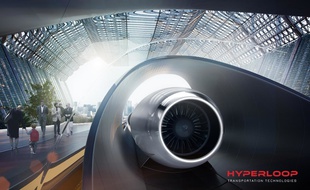 Le projet de capsules lévitant dans des tubes à basse pression porté par la société Hyperloop Transportation Technologies