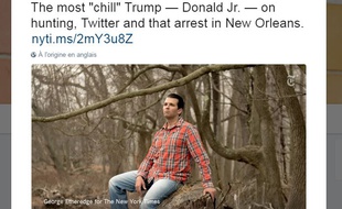 Le tweet du New York Times Style sur Donald Trump Jr