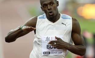 Le sprinter Usain Bolt lors d'une épreuve de Golden League, le 5 septembre 2008 à Bruxelles.
