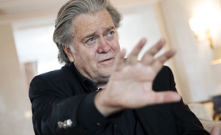 Steve Bannon, ex-conseiller spécial de Donald Trump, à Paris le 17 mai 2019.