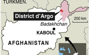 Localisation du glissement de terrain en Afghanistan