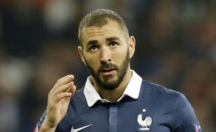 Karim Benzema le 8 octobre 2015 durant un match amical France-Arménie au stade Allianz Riviera de Nice.