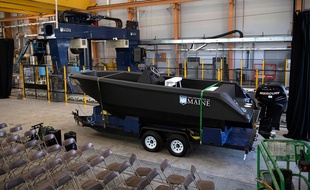 Un bateau fabriqué avec une imprimante 3D