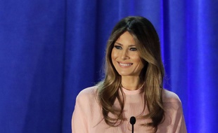 Melania Trump lors d'un meeting en Pennsylvanie, le 3 novembre 2016.