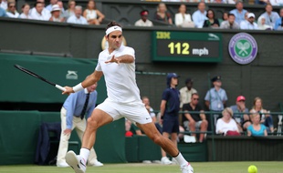 Le tennisman Roger Federer a remporté le 6 juillet 2017 son troisième match du tournoi de Wimbledon.