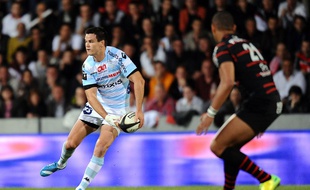 L'ouvreur irlandais Jonathan Sexton a inscrit les 21 points du Racing-Métro, victorieux à Toulouse en barrage du Top 14, le 9 mai 2014.