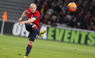 Le milieu lillois Florent Balmont le 23 février 2014.
