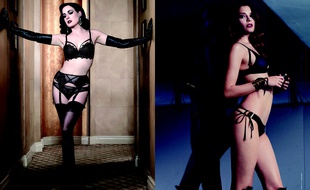 Lingerie Black Dahlia, Dita Von Teese, en exclu chez Glamuse, et le coffret Pièce maîtresse, d'Aubade.