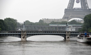 La Seine, lors de la crue de juin 2016, à Paris.