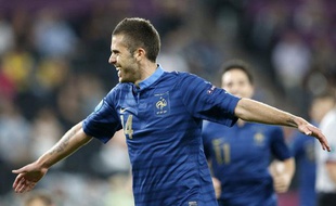 Jérémy Ménez après son but face à l'Ukraine, le 15 juin 2012