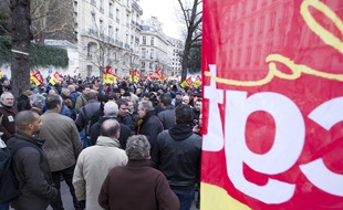 Manifestation de la CGT le 31 janvier 2013.