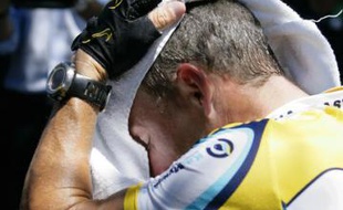 Lance Armstrong, lors de son retour à la compétition au Tour Down Under, le 25 janvier 2009.