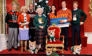 Le musée anglais, Madame Tussaud, avait affublé l'an passé la famille royale de pulls de Noël, un classique du pull moche.