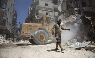 Des ruines en Irak après un bombardement de la coalition en 2015.