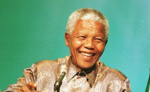 Nelson Mandela à Edinburgh le 25 Octobre 1997