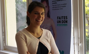 Anna Lavayssière, maman d'une enfant souffrant de la mucoviscidose, le 5 juin à Paris.