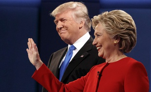 Hillary Clinton et Donald Trump lors du premier débat télévisé, le 26 septembre 2016.