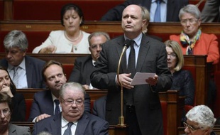 Bruno Le Roux lors des questions au gouvernement à l'Assemblée nationale, le 28 octobre 2014 à Paris