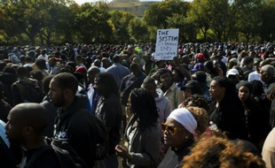 Manifestation de Noirs à Washington pour réclamer plus de justice, le 10 octobre 2015