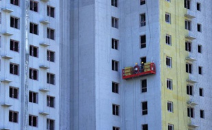 Immeubles en construction à Pékin, le 3 mai 2016
