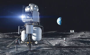 Le prototype d'atterrisseur lunaire de Blue Origin était l'un des trois retenus par la Nasa.