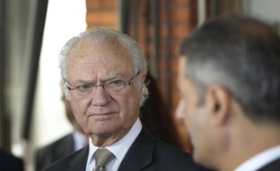 Le roi de Suède Carl XVI Gustaf à New Delhi le 3 décembre 2019.