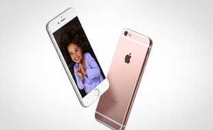 L'iPhone 6S d'Apple, commercialisé depuis le 25 septembre 2015.