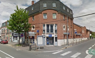L'agence LCL de Lille-Hellemmes, où un ado a pointé un pistolet à billes pour s'amuser.