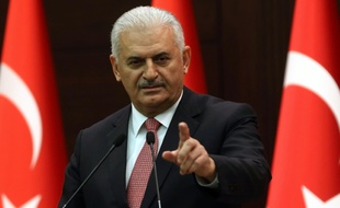 Le Premier ministre turc Binali Yildirim, ici à Ankara le 27 juin 2016, a exclu que la Turquie verse des compensations à la Russie pour l'avion russe abattu