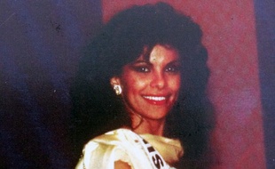 L'ancienne Miss France 1985 Suzanne Iskandar juste après son élection.