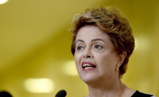 La présidente brésilienne Dilma Rousseff à Brasilia le 7 décembre 2015