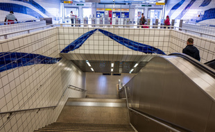 Dans le métro de Toulouse. Illustration.