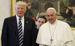 Le président américain Donald Trump lors de sa rencontre avec le pape François au Vatican