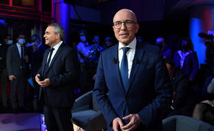 Eric Ciotti lors du débat télévisé entre les candidat LR à l'investiture présidentielle le 8 novembre 2021.