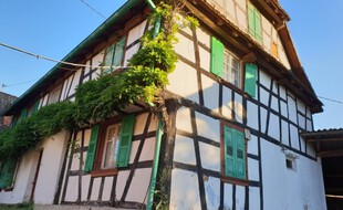 La ferme « ‘S Weileschnieder’s » à Engwiller, Alsace.