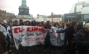 Les lycéens ont manifesté le 9 mars contre le projet de loi El Khomri. Le défilé est notamment passé par Bastille.