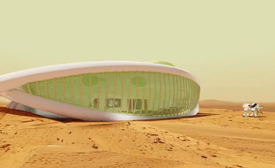 La première colonie de Mars pourrait ressembler à un village Schtroumpf
