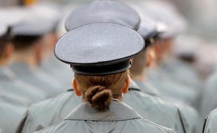 Une militaire en Pennsylvanie aux Etats-Unis, le 14 décembre 2019.
