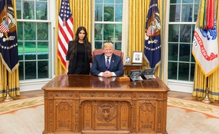 Donald Trump a reçu Kim Kardashian à la Maison Blanche le 30 mai 2018.