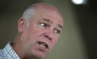 Le candidat républicain Greg Gianforte dans le Montana, le 23 mai 2017.