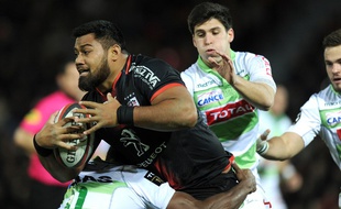 Le talonneur du Stade Toulousain Christopher Tolofua lors d'un match du Top 14 contre Pau, le 30 janvier 2016 au stade Ernest-Wallon de Toulouse.
