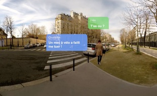 La GMF lance une vidéo à 360° pour faire prendre conscience des risques encourus téléphone en main lorsque l'on est piéton.