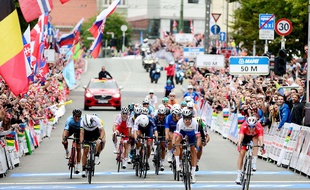 Julian Alaphilippe a échoué de peu face à Peter Sagan