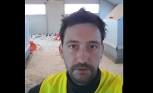 Aloïs Gury, éleveur de volaille de Bresse, avait posté une vidéo virale adressée à Emmanuel Macron.