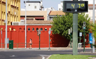 A Cordoue en Espagne, le thermomètre a atteint les 47 degrés le 20 juillet 2020.