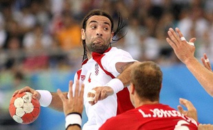 Le croate Ivano Balic, élu deux fois meilleur joueur du monde, face au Danemark, lors des jeux olympiques de Pekin.